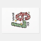 Funny 6 7  Santa Squad Sixty Seven Christmas Geschenkpapier Set (Vorderseite)