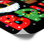 Funny 6 7 Six Seven Bruh Meme Christmas Santa Elf  Poster (Ecke)