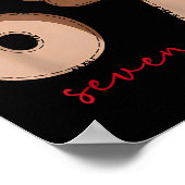 Funny 6 7 Six Seven Meme Christmas Reindeer Gen Al Poster (Ecke)