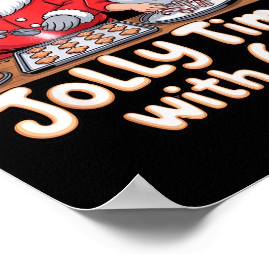 Funny 6 7 Six Seven Meme Christmas Santa Claus Wom Poster (Ecke)