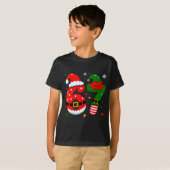 Funny 6 7 Six Seven Meme Christmas Santa Elf Coupl T-Shirt (Vorne ganz)