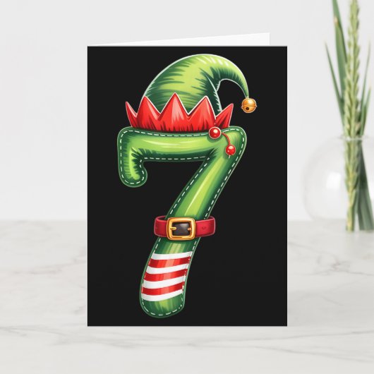 Funny 6 7 Six Seven Meme Couple Matching Christmas Karte (Vorderseite)