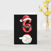 Funny 6 7 Six Seven Meme Couple Matching Christmas Karte (Gelbe Blume)