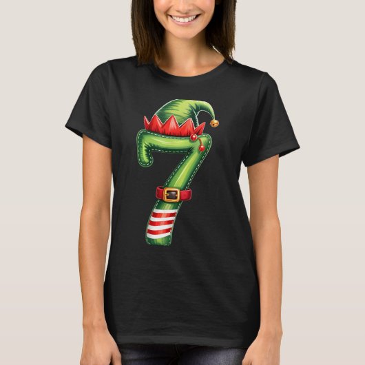 Funny 6 7 Six Seven Meme Couple Matching Christmas T-Shirt (Vorderseite)