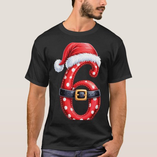 Funny 6 7 Six Seven Meme Couple Matching Christmas T-Shirt (Vorderseite)