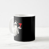 Funny 6 7 Six Seven Meme Halloween Humor Ghost Cos Kaffeetasse (Vorderseite Links)