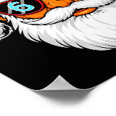 Funny 6 7 Six Seven Meme Santa Face Christmas Men  Poster (Ecke)