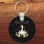 Funny 6 7 Six Seven Reading For Teacher Kids Book Schlüsselanhänger (Vorderseite)