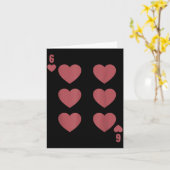 Funny 6 7 Valentine Love Heart Playing Card Matchi Karte (Gelbe Blume)