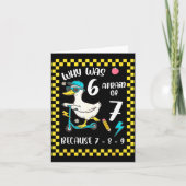 Funny 6 Afraid Of 7 Silly Goose Six Seven 67 Meme  Karte (Vorderseite)