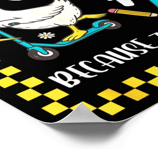 Funny 6 Afraid Of 7 Silly Goose Six Seven 67 Meme Poster (Ecke)