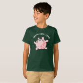 Funny 6 Cartoon Illustration Pig Jahr 2019 Kinder T-Shirt (Vorne ganz)