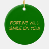 Funny 6 Cartoon Illustration Pig Year 2019 Runde Keramik Ornament (Hinten)