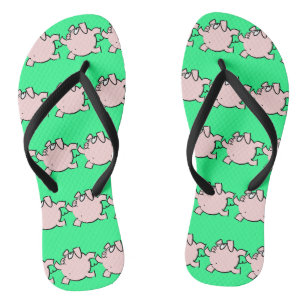 Funny 6 Cartoon Pig Wählen Sie Farbe Frauen Drehte Badesandalen