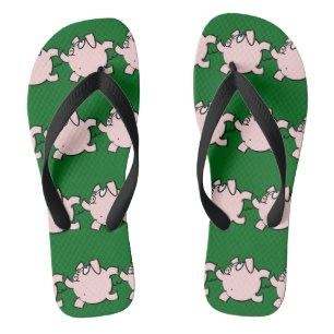 Funny 6 Cartoon Pig Wählen Sie Farbe Männer Drehte Badesandalen