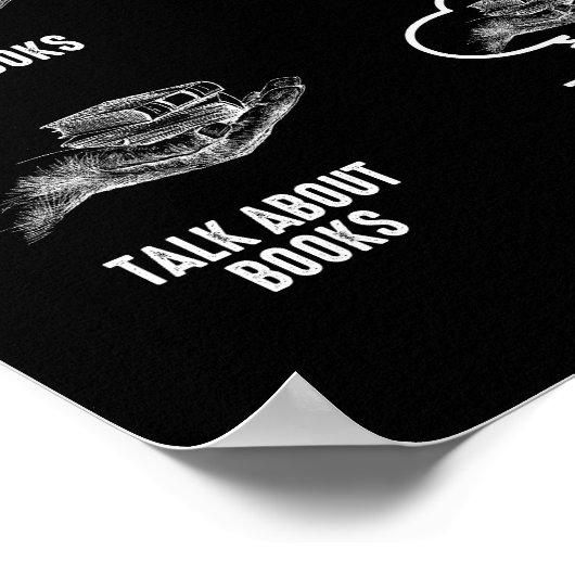 Funny 6 Dinge, die ich in meiner Freizeit Bücher m Poster (Ecke)