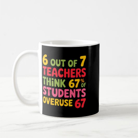 Funny 6 Out Of 7 Teachers Think 67% Of Students Ov Kaffeetasse (Links)