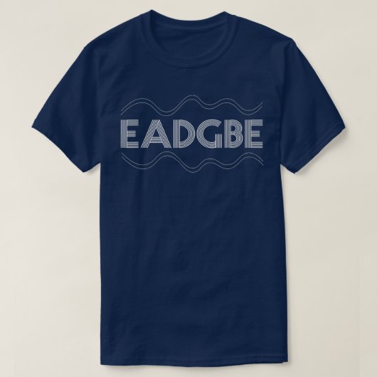 Funny 6 String Gitarre EADGBE Tuning for Guitarist T-Shirt (Design vorne)