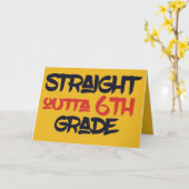 Funny 6th Grade School Abschluss Herzlichen Glückw Karte (Gelbe Blume)