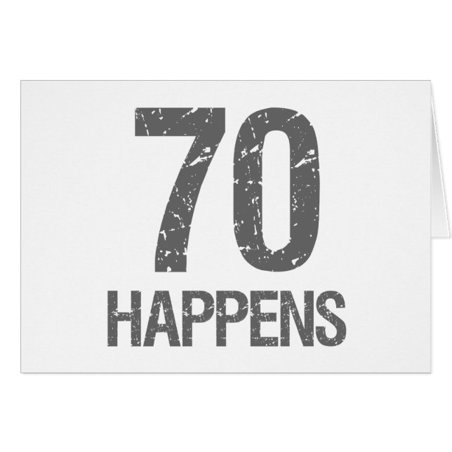 Funny 70. Geburtstag (Vorderseite (Horizontal))