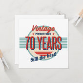 Funny 70. Geburtstag alt modifiziert Karte (Vorderseite/Rückseite Beispiel)