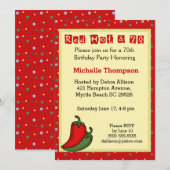 Funny 70. Geburtstag Einladungen (Vorne/Hinten)