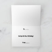 Funny 70. Geburtstag Karte (Innenseite)