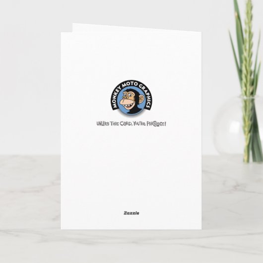 Funny 70. Geburtstag Karte (Rückseite)