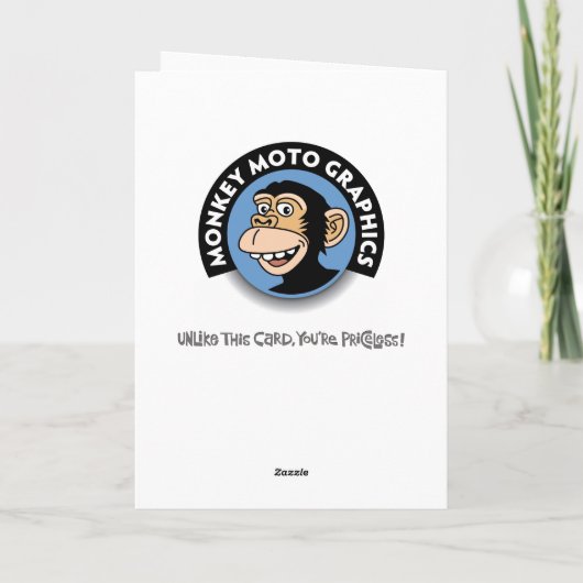 Funny 70. Geburtstag Karte (Rückseite)