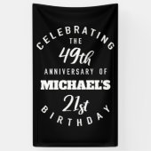 Funny 70. Geburtstag Personalisiert Banner (Vertikal)