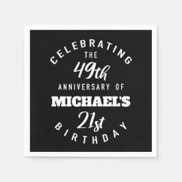 Funny 70. Geburtstag Personalisiert Serviette