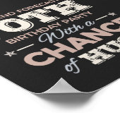 Funny 70. Geburtstag Redewendungen Poster (Ecke)