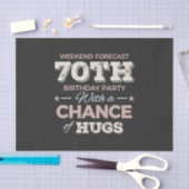 Funny 70. Geburtstag Redewendungen Seidenpapier (Handwerk)