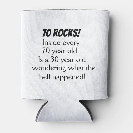 Funny 70. Geburtstagsgeschenk Dosenkühler (Vorderseite)