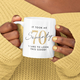 Funny 70. Geburtstagsgeschenk Kaffeetasse