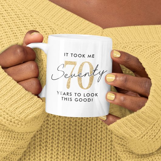 Funny 70. Geburtstagsgeschenk Kaffeetasse
