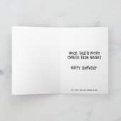 Funny 70. Orbit Geburtstag Karte (Innenseite)