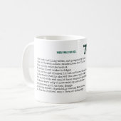 Funny 70. Personalisiert "When I was Your Age" Din Kaffeetasse (Vorderseite Links)