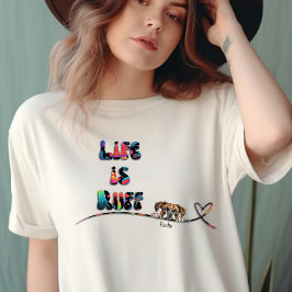 Funny 70er Jahre farbenfroher Retro Boxer Dog Indi T-Shirt