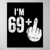 Funny 70th Birthday  Poster (Vorne)