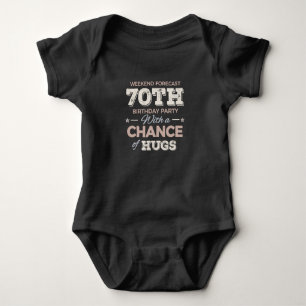 Funny 70th birthday sayings baby strampler
