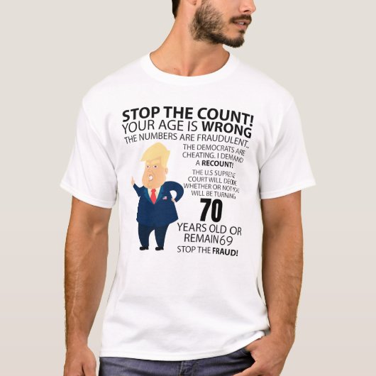 Funny 70th Year Birthday Present Happy Birth year T-Shirt (Vorderseite)