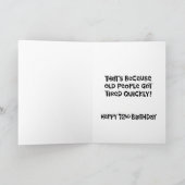 Funny 72. "Over the Hill" Geburtstag Karte (Innenseite)