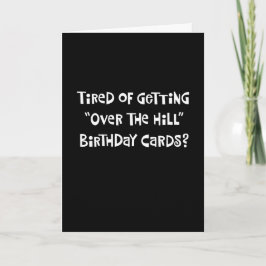 Funny 72. "Over the Hill" Geburtstag Karte