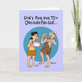 Funny 75. Geburtstag Karte