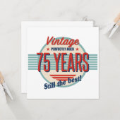 Funny 75. Geburtstag Karte (Vorderseite/Rückseite Beispiel)
