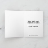 Funny 75. Orbit Geburtstag Karte (Innenseite)