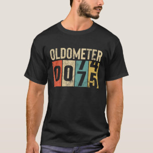 Funny 75 Years Old Oldometer Vintag 75. Geburtstag T-Shirt