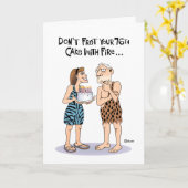 Funny 76. Geburtstag Karte (Gelbe Blume)