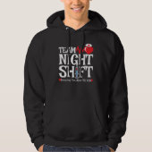 Funny 7:05 Team Night Shift Nurse Aufwertung Hoodie (Vorderseite)